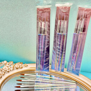 SET PINCEL GLITTER ACRLICO