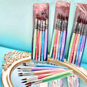 SET PINCEL DIAMANTE ACRILICO